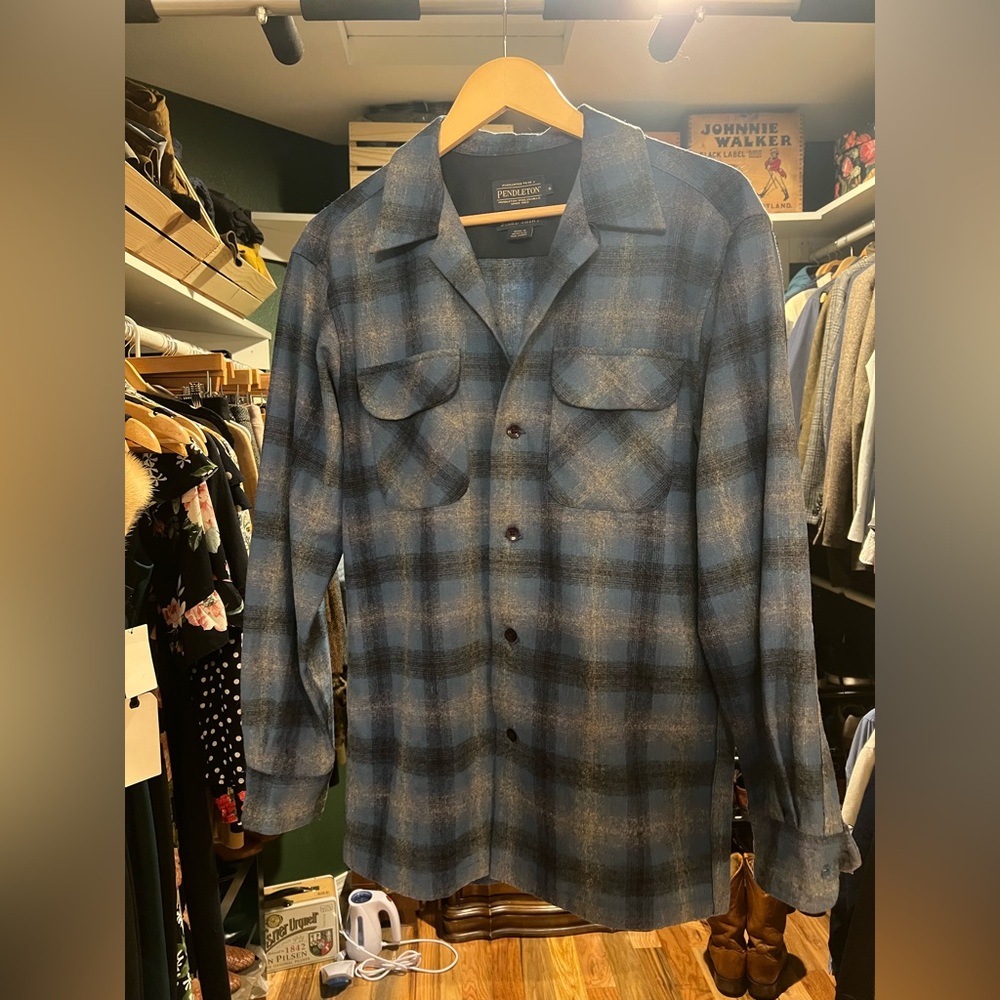 Pendleton Woolen Mills The Original Board Shirt Blue